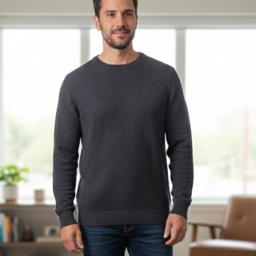 Joseph & Lyman Vtg Crew Neck 100% Fine Merino Wool Sweater Size L Made in Italy
